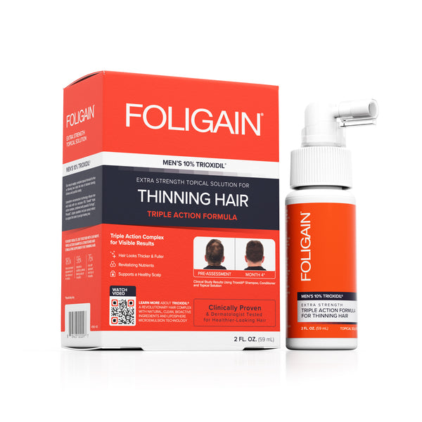 FOLIGAIN Triple Action Complete Formula For Thinning Hair For Men 10% Trioxidil - FOLIGAIN CH