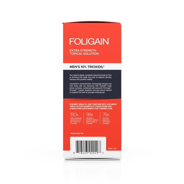 FOLIGAIN Triple Action Complete Formula For Thinning Hair For Men 10% Trioxidil - FOLIGAIN CH