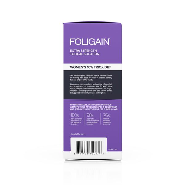 FOLIGAIN Triple Action Complete Formula For Thinning Hair For Women with 10% Trioxidil - FOLIGAIN CH