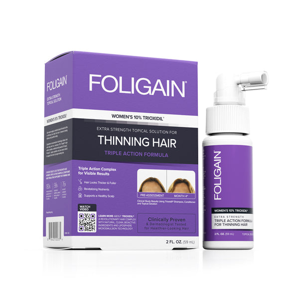 FOLIGAIN Triple Action Complete Formula For Thinning Hair For Women with 10% Trioxidil - FOLIGAIN CH