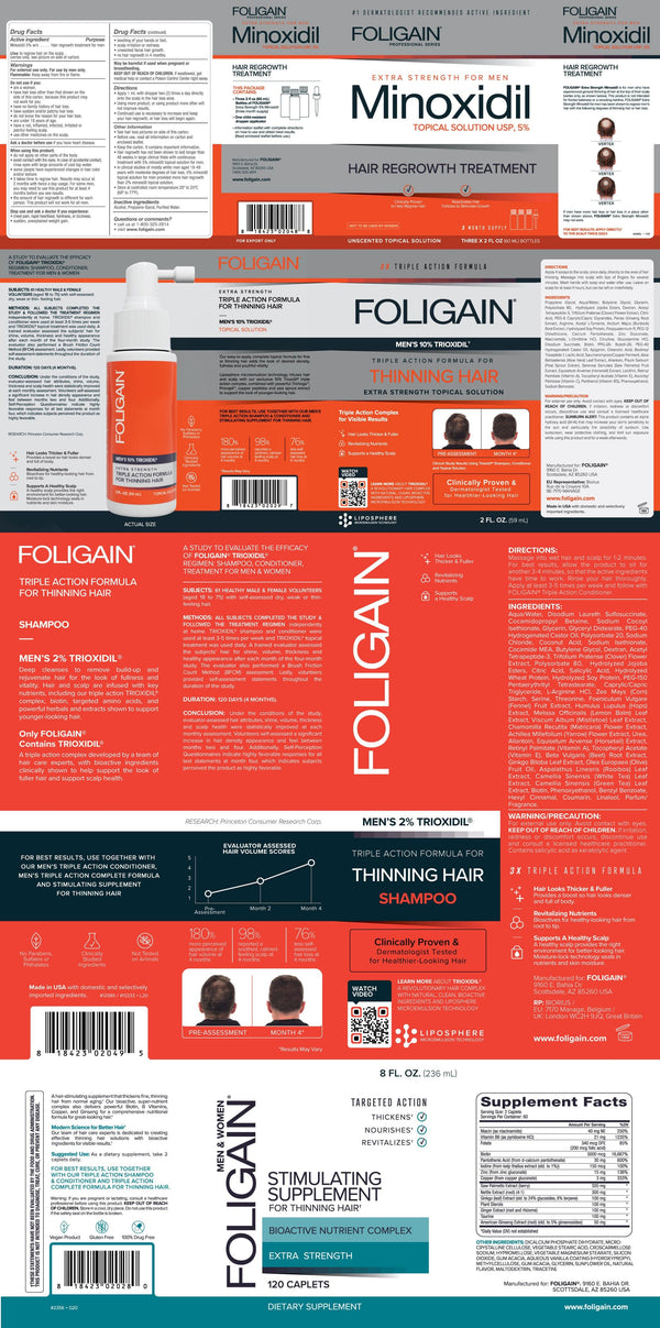 FOLIGAIN Mens's Hair Regrowth Kit - FOLIGAIN CH
