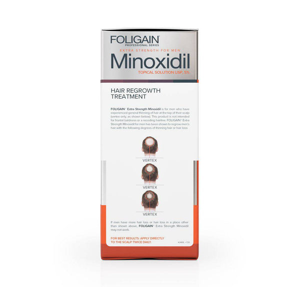 FOLIGAIN Minoxidil 5% Hair Regrowth Treatment For Men 12 Month Supply - FOLIGAIN CH