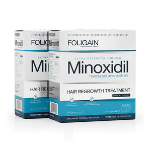 FOLIGAIN Low Alcohol Minoxidil 5% Hair Regrowth Treatment For Men 6 Month Supply - FOLIGAIN CH