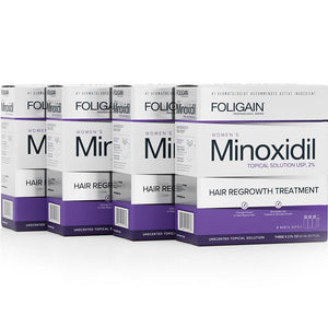 FOLIGAIN Minoxidil 2% Hair Regrowth Treatment For Women 12 Month Supply - FOLIGAIN CH