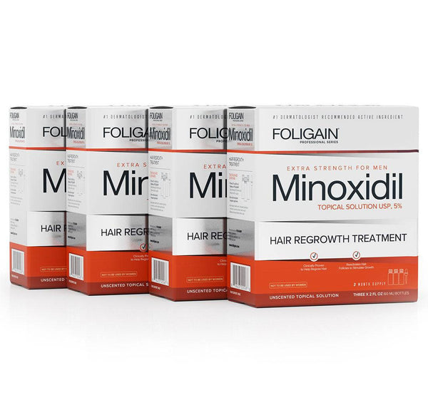FOLIGAIN Minoxidil 5% Hair Regrowth Treatment For Men 12 Month Supply - FOLIGAIN CH