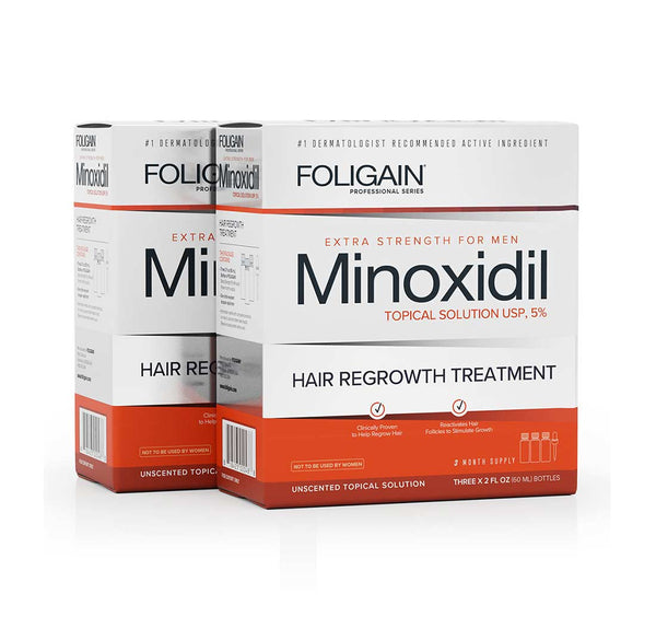 FOLIGAIN Minoxidil 5% Hair Regrowth Treatment For Men 6 Month Supply - FOLIGAIN CH