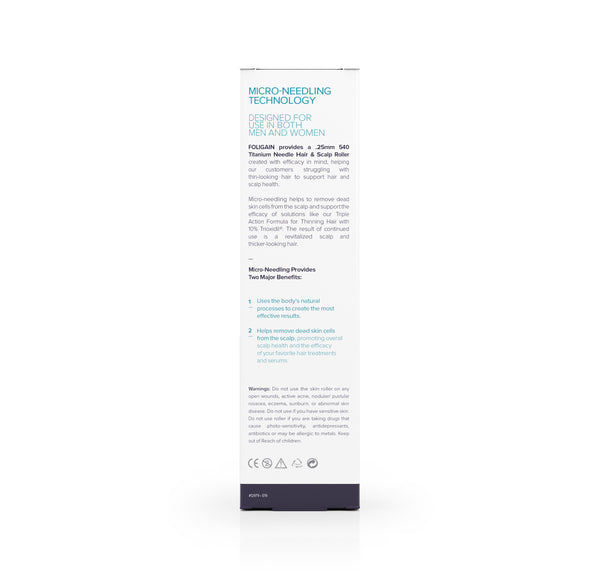 FOLIGAIN Hair & Scalp Roller 0.25 Titanium Needles - FOLIGAIN CH