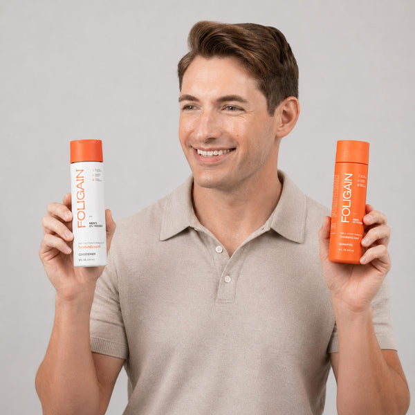 FOLIGAIN Hair Growth Shampoo + Conditioner Kit For Men - FOLIGAIN CH