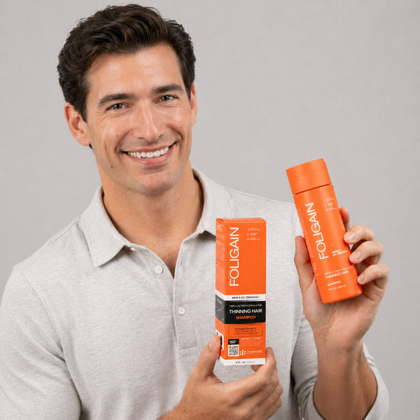 FOLIGAIN Triple Action Shampoo For Thinning Hair For Men with 2% Trioxidil - FOLIGAIN CH