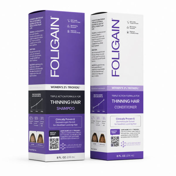 FOLIGAIN® Haarwuchs-Shampoo + Conditioner Set für Frauen mit 2% TRIOXIDIL®