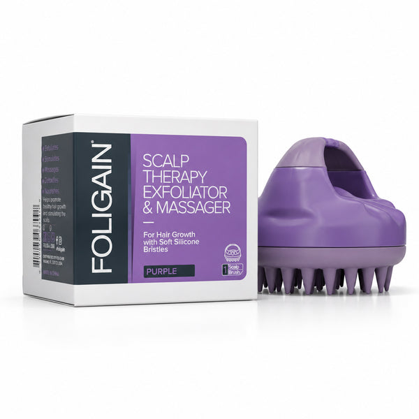 Exfoliant et masseur pour cuir chevelu FOLIGAIN® en violet