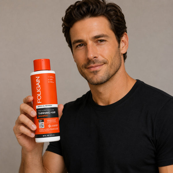 FOLIGAIN® Triple-Action-Shampoo für dünner werdendes Haar bei Männern mit 2% TRIOXIDIL® 473ml