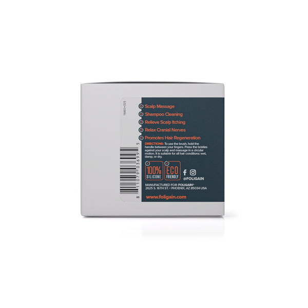 Exfoliant et masseur pour cuir chevelu FOLIGAIN® en noir