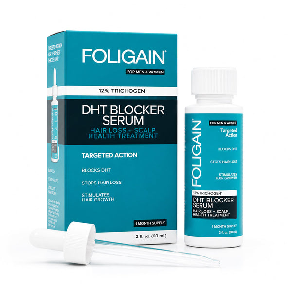Siero FOLIGAIN® per la ricrescita dei capelli con blocco DHT e 12% TRICHOGEN®