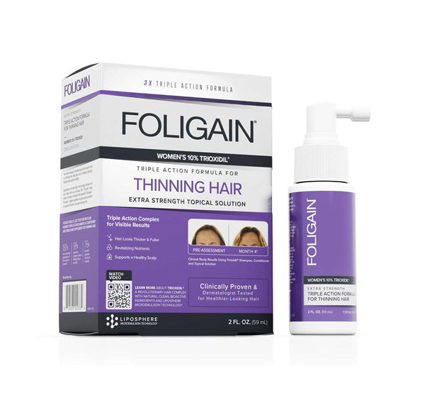 FOLIGAIN Triple Action Komplettformel für dünner werdendes Haar für Frauen mit 10 % Trioxidil