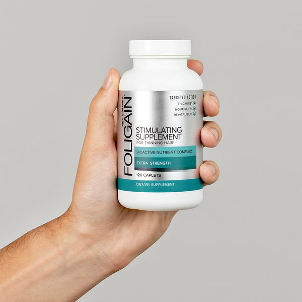 Complément stimulant FOLIGAIN® pour cheveux clairsemés 120 comprimés
