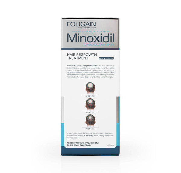 FOLIGAIN Low Alcohol Minoxidil 5% Hair Regrowth Treatment For Men 12 Month Supply (Standalone) - FOLIGAIN CH