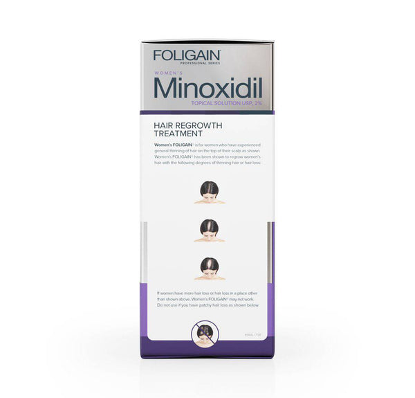 FOLIGAIN Minoxidil 2% Hair Regrowth Treatment For Women 6 Month Supply (Standalone) - FOLIGAIN CH