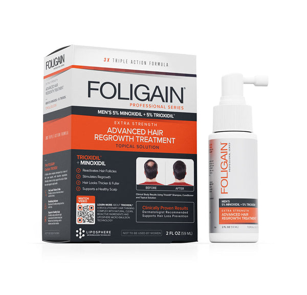 FOLIGAIN Ricrescita Avanzata Dei Capelli Per Uomo Minoxidil 5% + Trioxidil 5%