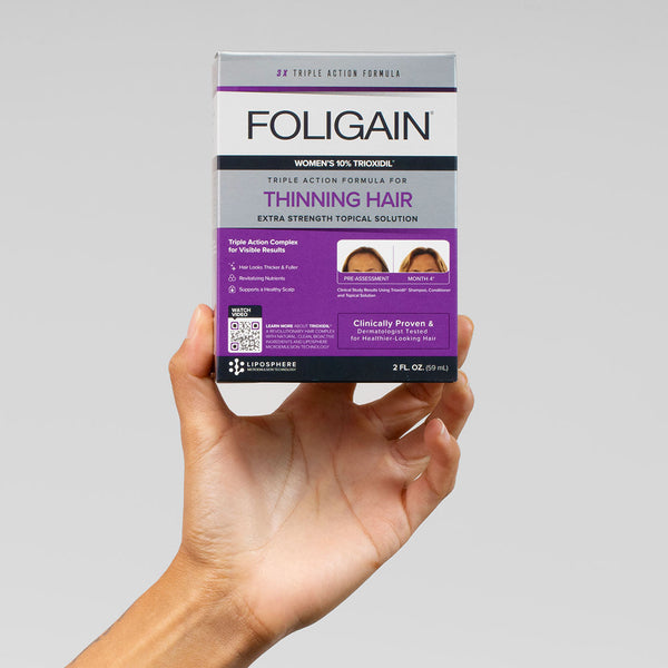 FOLIGAIN Triple Action Complete Formula For Thinning Hair For Women with 10% TRIOXIDIL® - FOLIGAIN CH