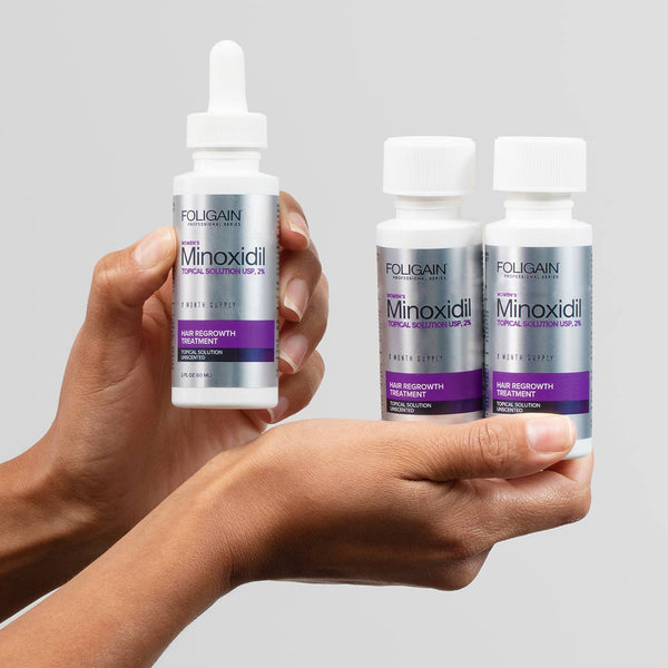 FOLIGAIN Minoxidil 2% Hair Regrowth Treatment For Women 12 Month Supply (Standalone) - FOLIGAIN CH